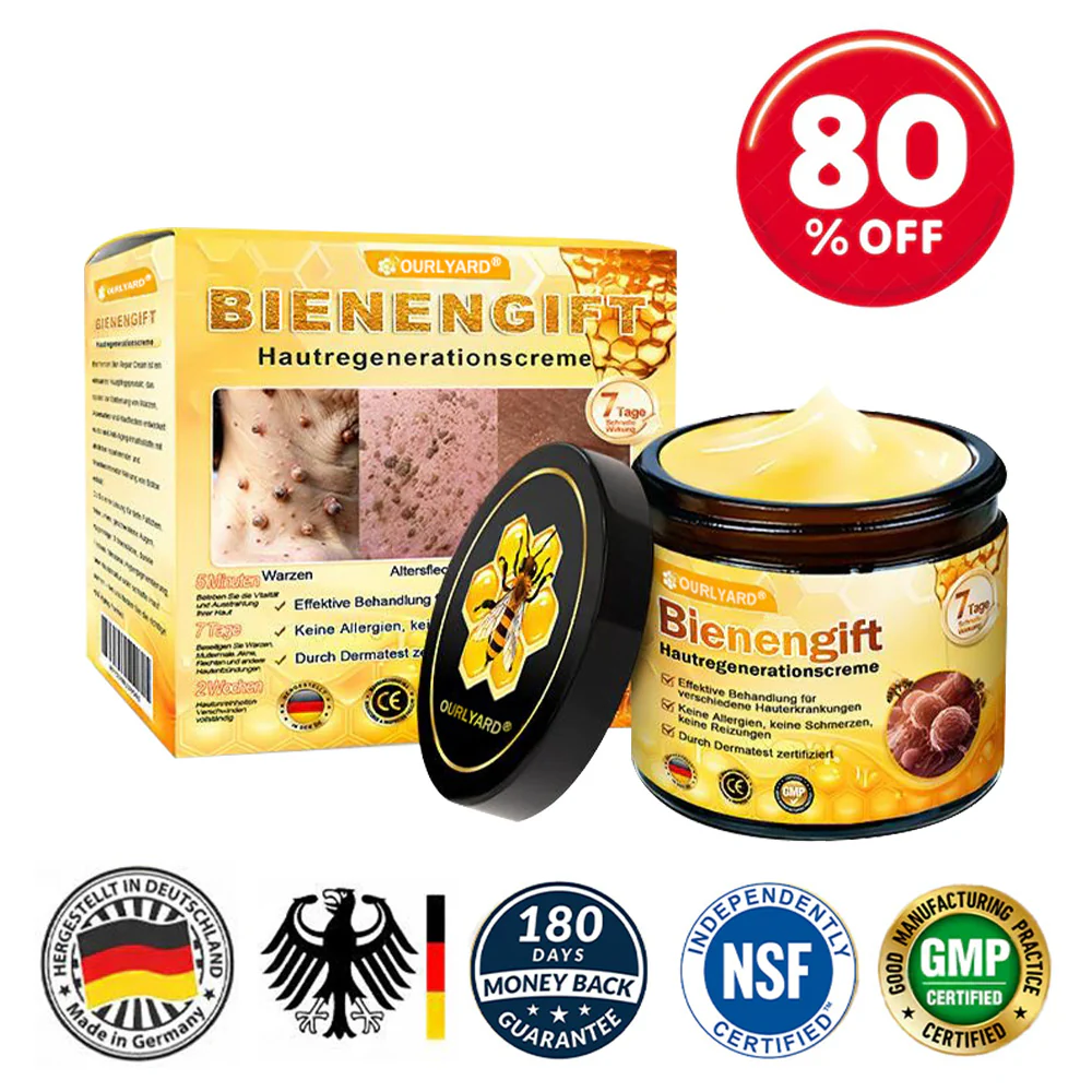 🌟Hergestellt und versendet aus Deutschland💖 Ourlyard® Bienengift Hautregenerationscreme 🔥 LETZTER TAG 80 % RABATT 🌟