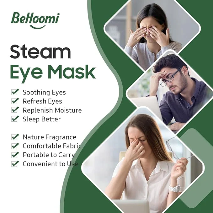 20 Packs Steam Eye Mask, Heated Eye Mask Warm Compress for Eyes, Disposable Self Heating Steam Mask for Home, Sleep, Spa, Travel Essentials & Relaxation Gifts for Women (Lavender) - Image 2