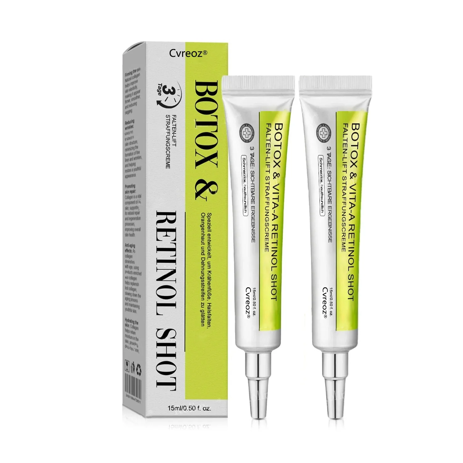 🇩🇪Jetzt jugendliche Haut zurückgewinnen💟Cvreoz® Botox & Vita-A Retinol Shot Falten-Lift Straffungscreme - Image 19