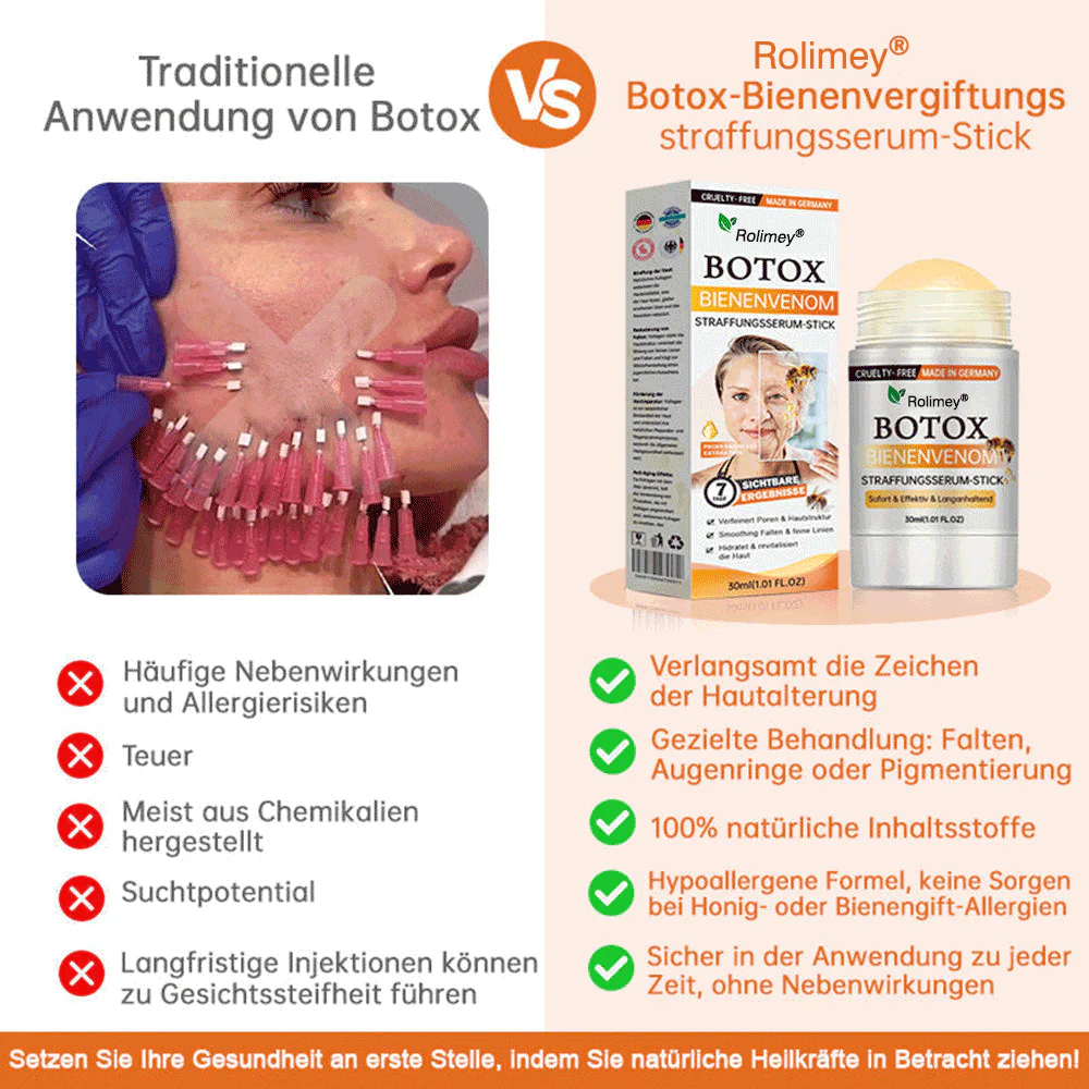 🌲🇩🇪Hergestellt in Deutschland🌲Rolimey® Botox-Bienenvergiftungsstraffungsserum-Stick🔥LETZTER TAG 70% RABATT - Image 6