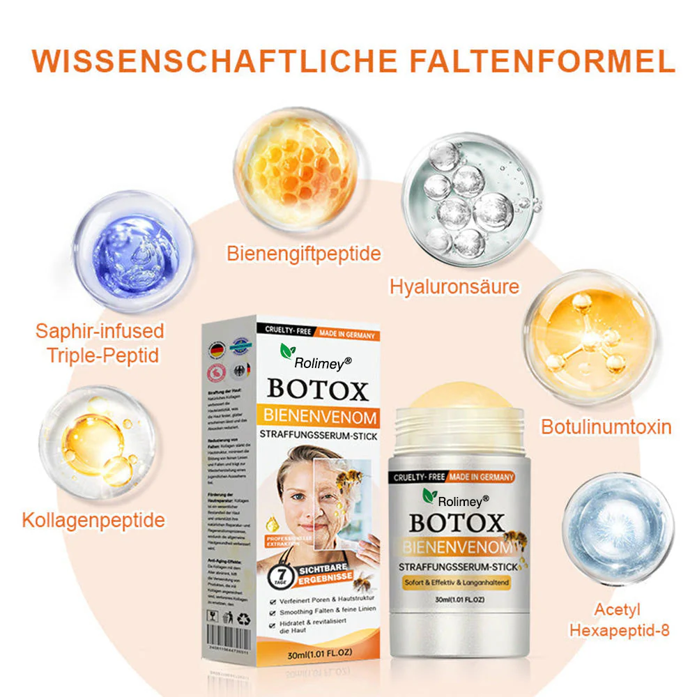 🌲🇩🇪Hergestellt in Deutschland🌲Rolimey® Botox-Bienenvergiftungsstraffungsserum-Stick🔥LETZTER TAG 70% RABATT - Image 8