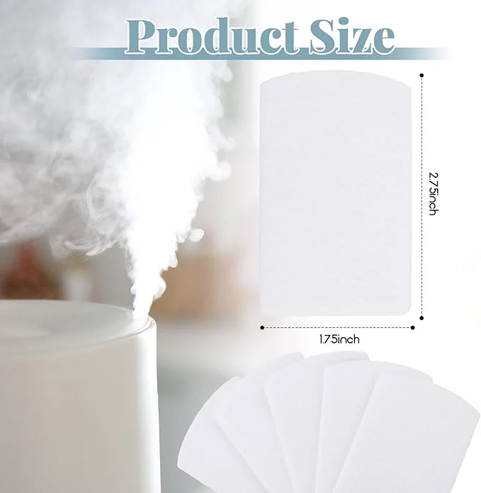 Maitys 20 Pack Aroma Pads Aromatherapy Diffuser Unscented Refill Pads for Essential Oils Replacement Humidifier Oil Pads Pluggable Humidifier Replacement Filter for Use - Image 4