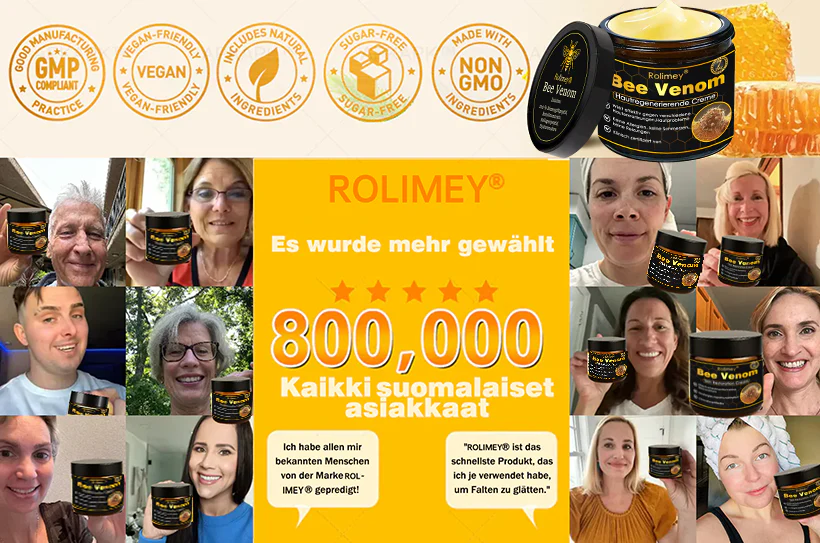 🎁🎁Neuestes Modell: Rolimey® Bienengift Max Pflegecreme – Reparatureffekt um 65 % gesteigert 🔥 NUR NOCH 80 % RABATT - Image 21