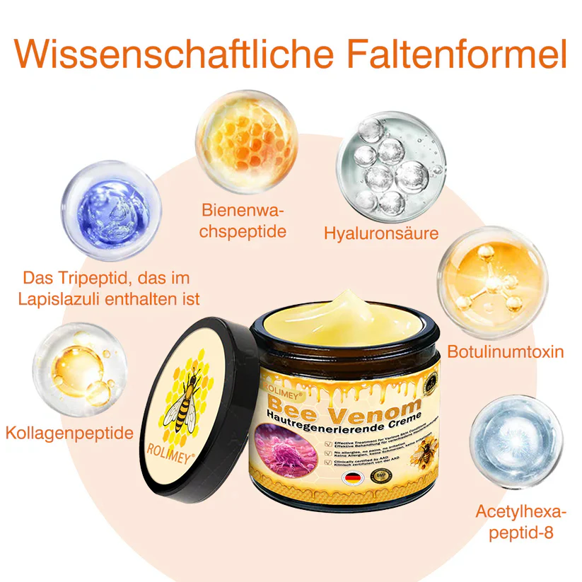 🎁🎁Neuestes Modell: Rolimey® Bienengift Max Pflegecreme – Reparatureffekt um 65 % gesteigert 🔥 NUR NOCH 80 % RABATT - Image 3