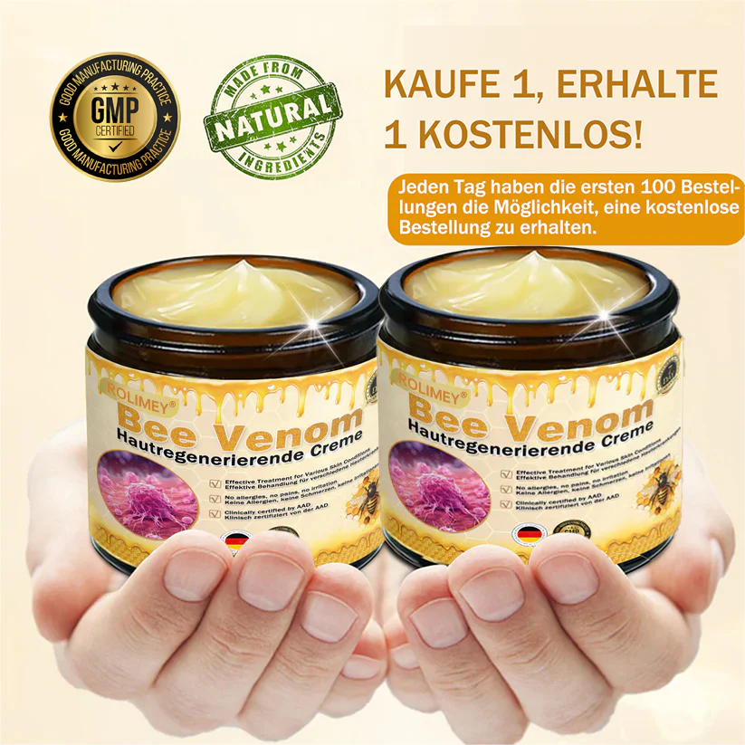 💎Rolimey® Bienengift Pro Umfassende Creme — 🔥Begrenzte Zeit 80 % RABATT🔥