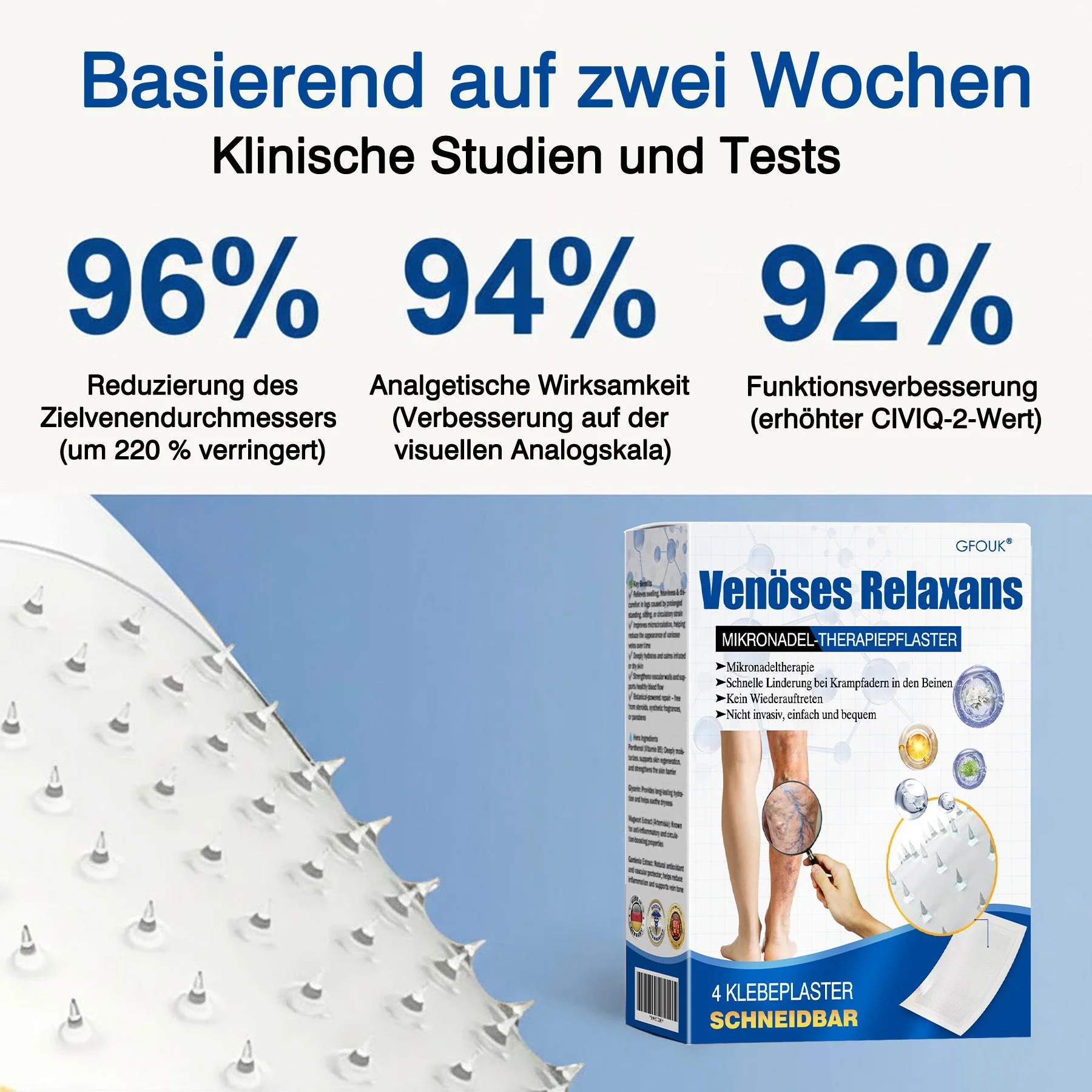 🇩🇪🔥 𝗚𝗙𝗢𝗨𝗞® 𝗩𝗲𝗶𝗻𝗧𝗮𝗿𝗴𝗲𝘁 𝗠𝗶𝗸𝗿𝗼𝗻𝗮𝗱𝗲𝗹-𝗣𝗳𝗹𝗮𝘀𝘁𝗲𝗿 ✅ 𝗦𝗼𝗳𝗼𝗿𝘁𝗶𝗴𝗲 𝗟𝗶𝗻𝗱𝗲𝗿𝘂𝗻𝗴, 𝗟𝗮𝗻𝗴𝗳𝗿𝗶𝘀𝘁𝗶𝗴𝗲 𝗘𝗿𝗴𝗲𝗯𝗻𝗶𝘀𝘀𝗲 - Image 7